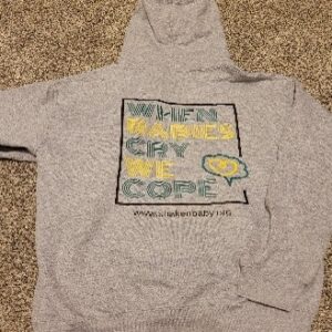 When Babies Cry We COPE sweatshirt (Sport Grey)